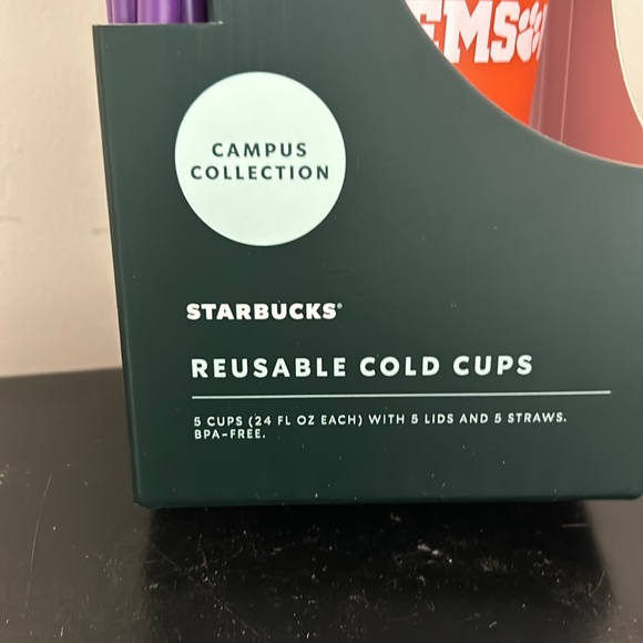 NWT Clemson Campus Collection Reusable Cold Cups - Picture 3 of 5